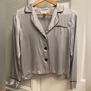 Fleur du Mal XS silk pajama set